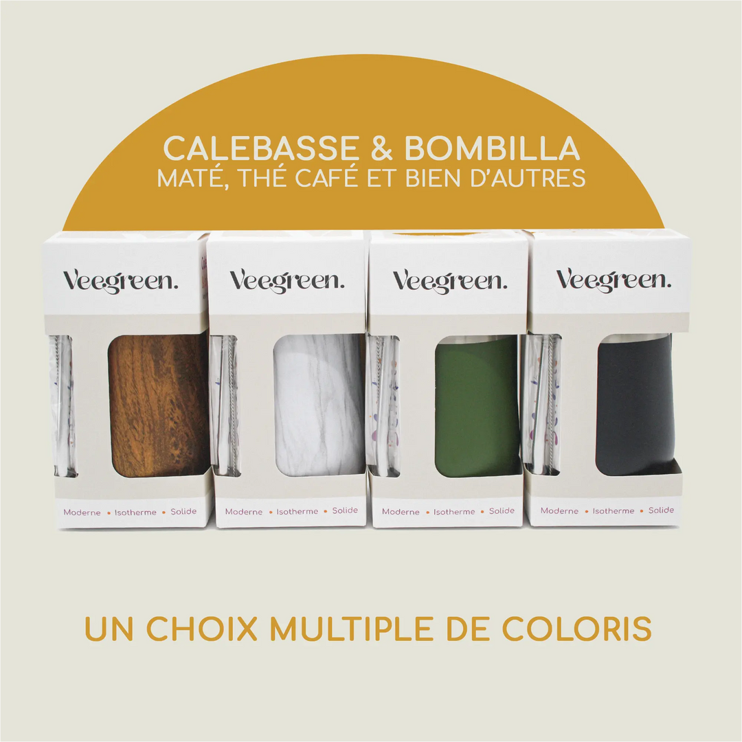 Calebasse et Bombilla à Maté Multiple de Coloris