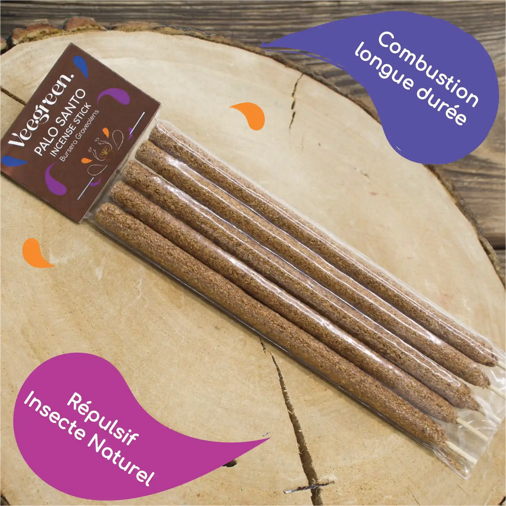 Répulsif insecte naturel encens Palo Santo