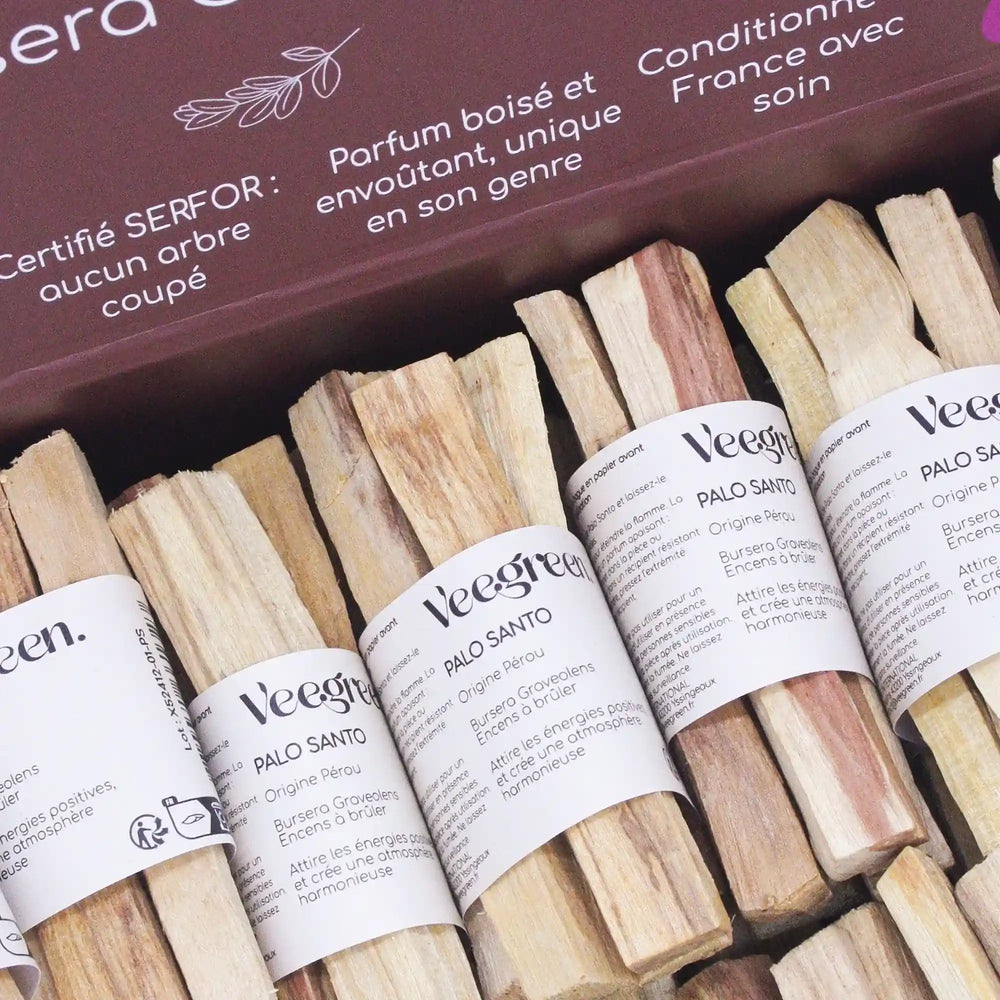 60 bois à bruler Palo Santo à vertu purificatrice